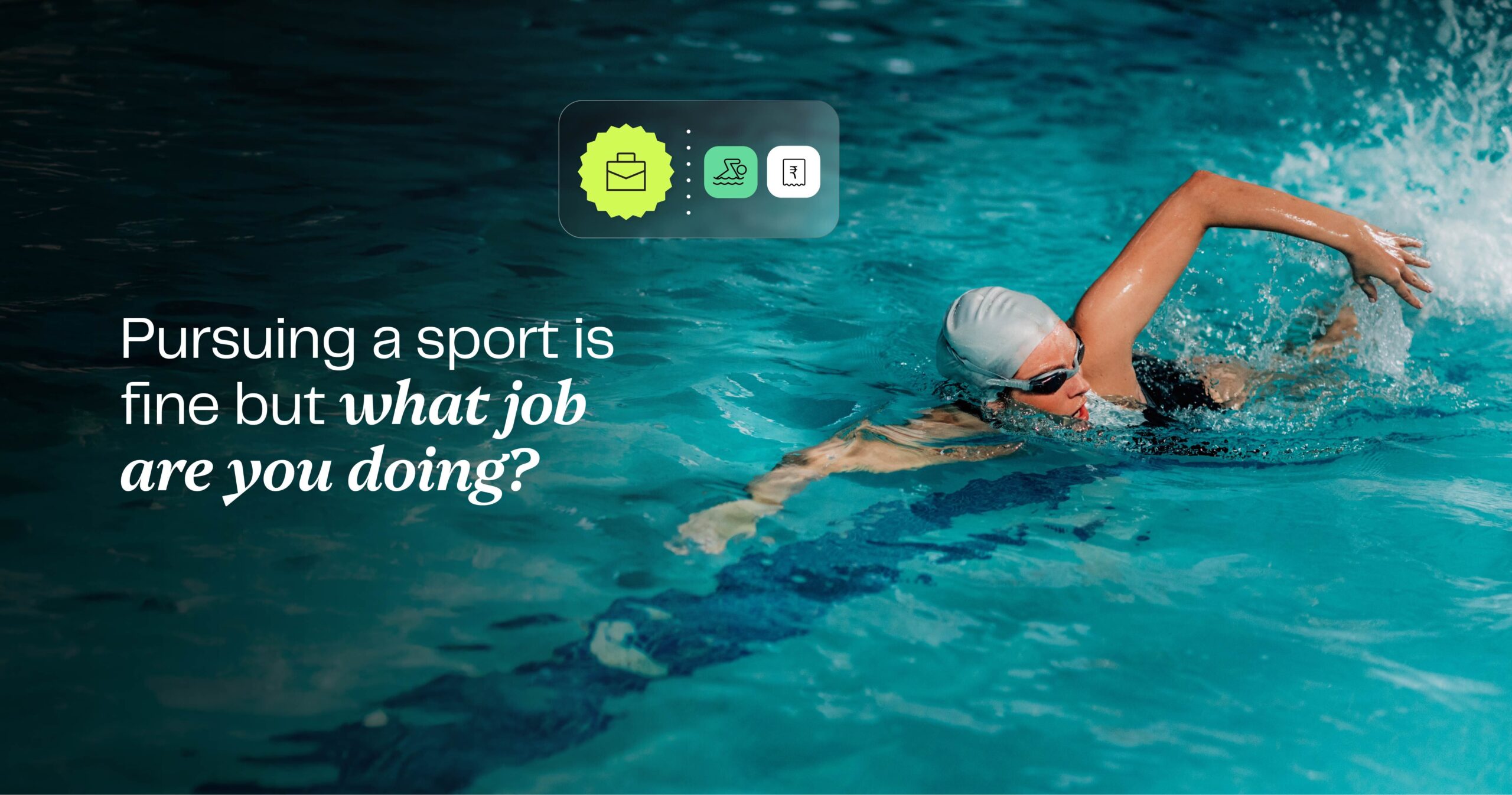 Pursuing a sport is fine but what job are you doing? Pursuing a sport is fine but what job are you doing?