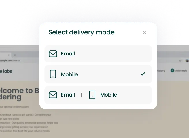 Flexible delivery