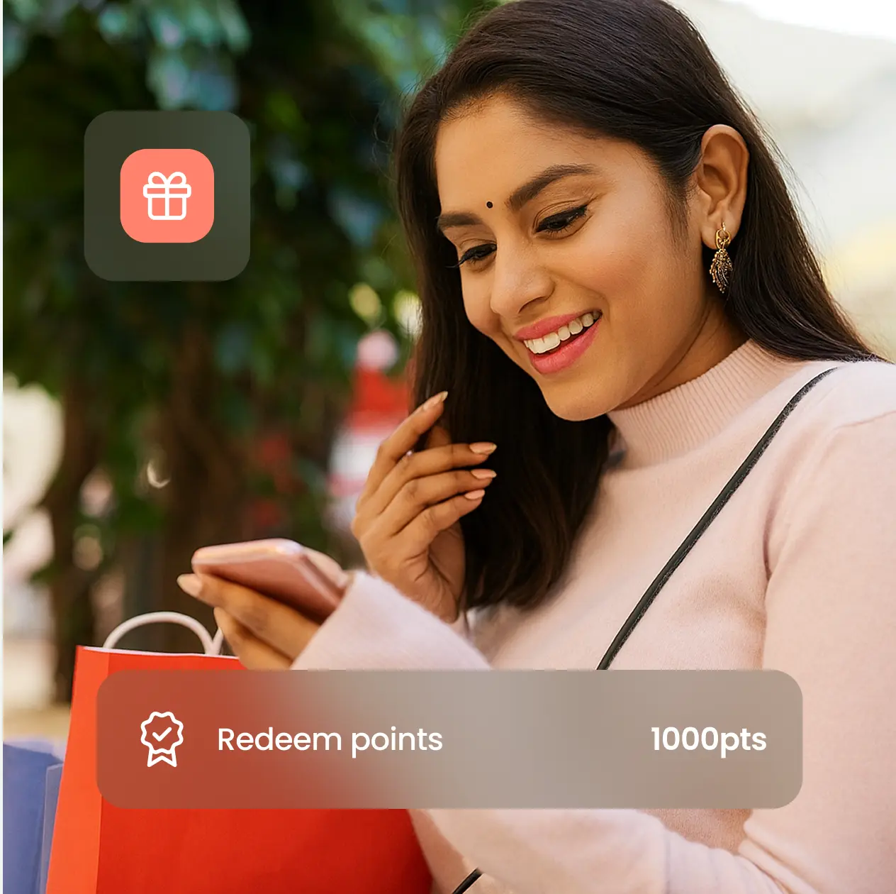 Smiling woman symbolizing customer engagement through personalized loyalty programs
