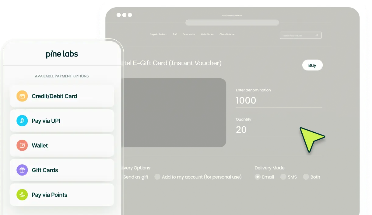 White-labelled gift card websites