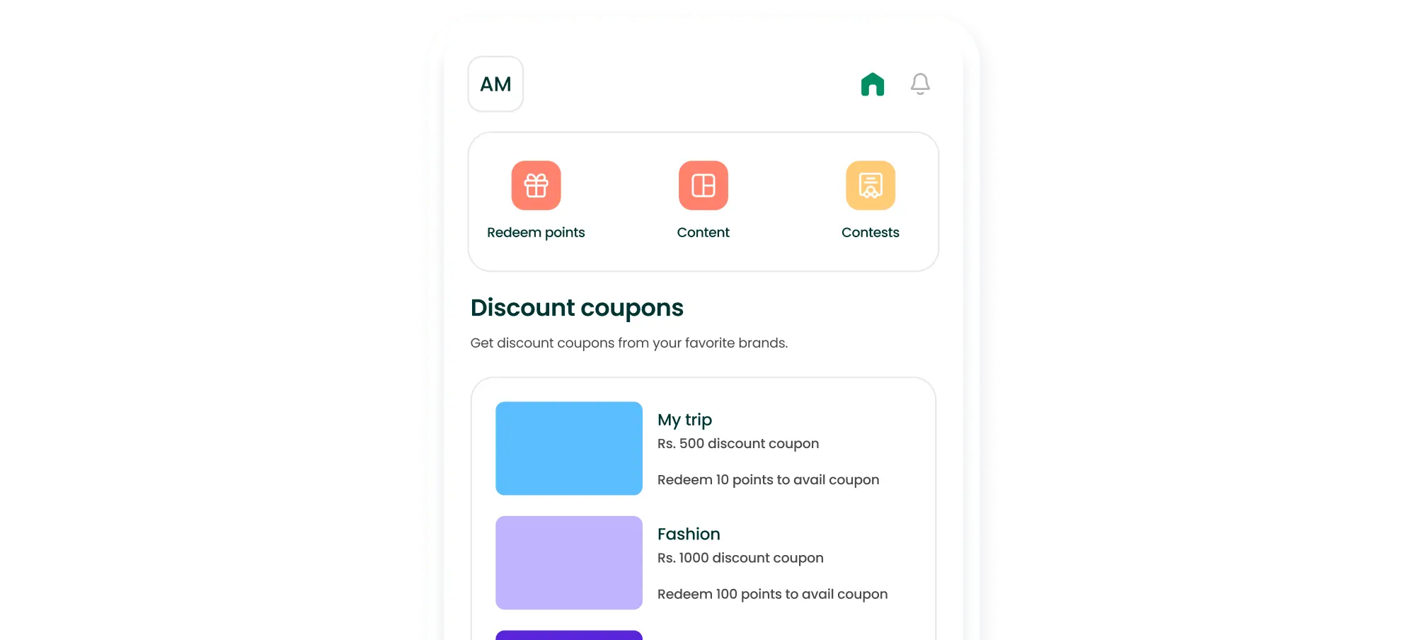 Extensive rewards catalogue