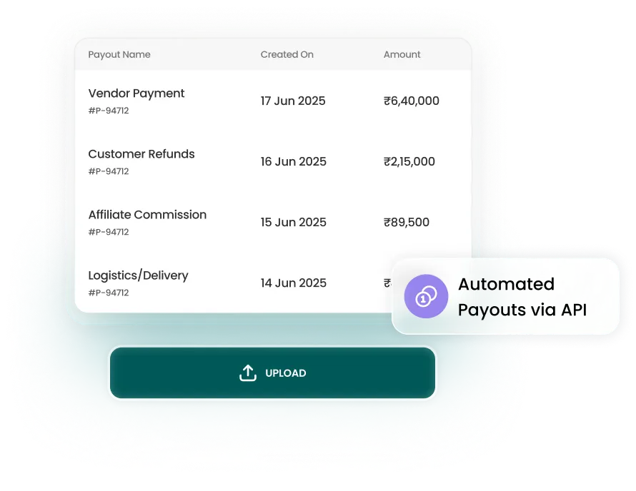 API/File-based payouts