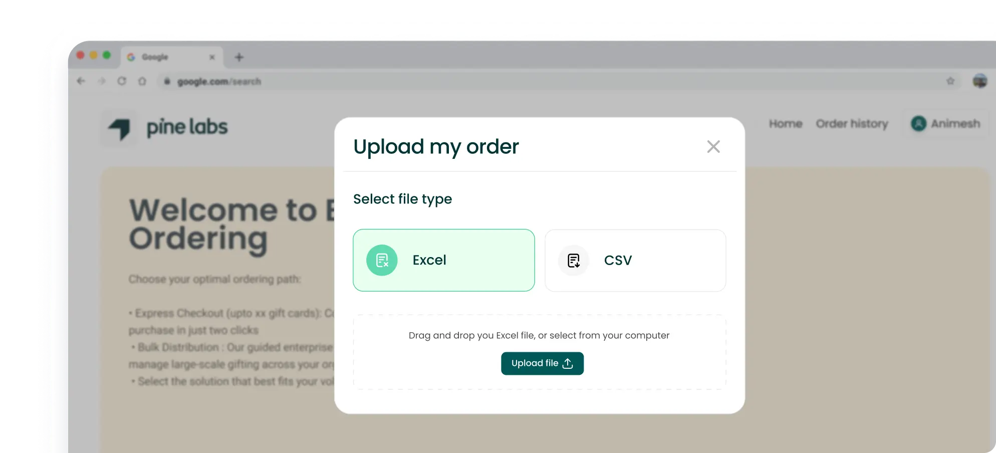 Self-serve portal
