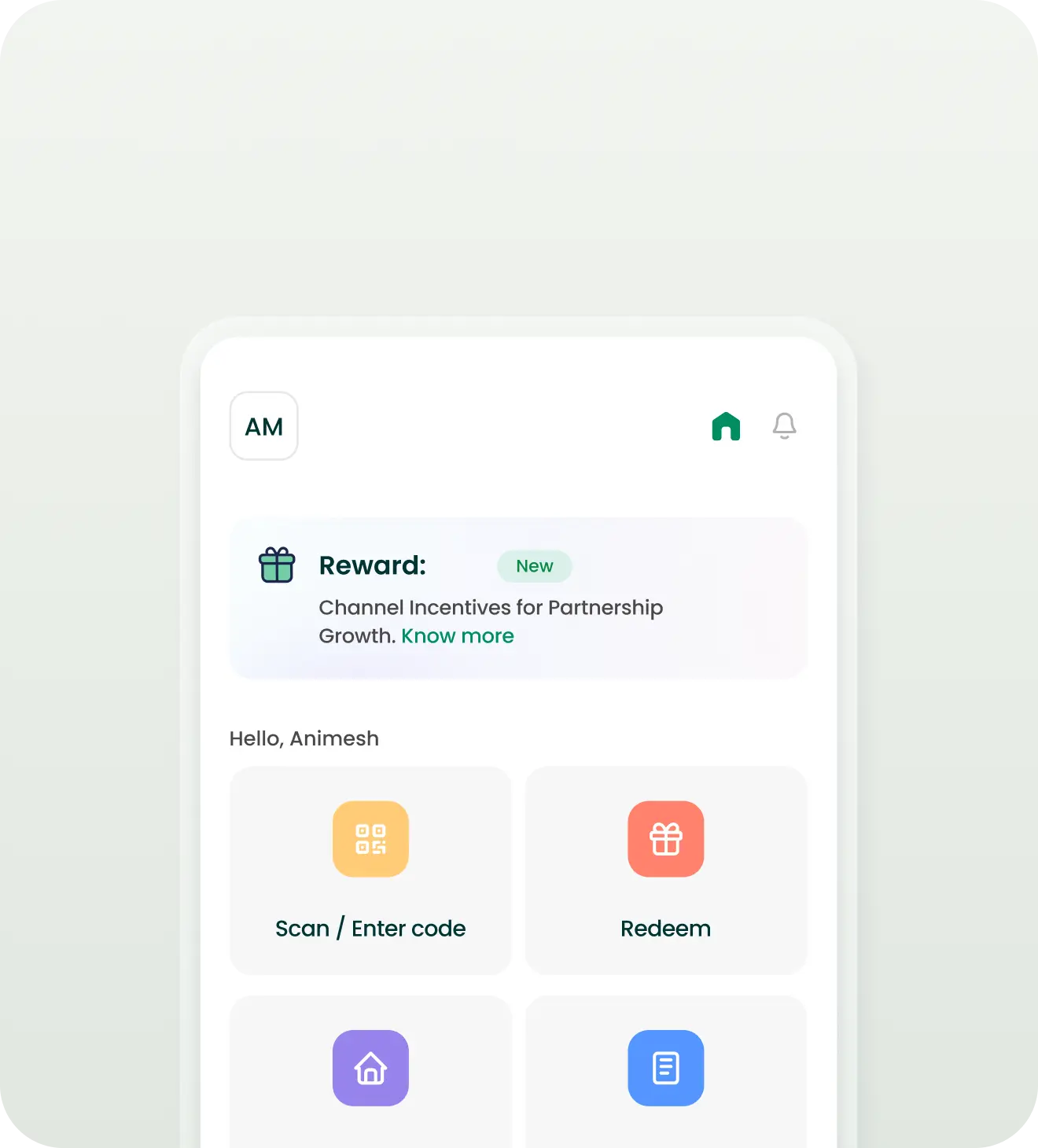 Sales & Influencer Loyalty Rewards App Loyalty rewards app interface for sales and influencers