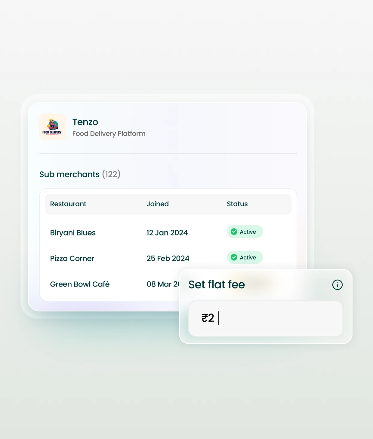 PayFac and
aggregator support Alt missing