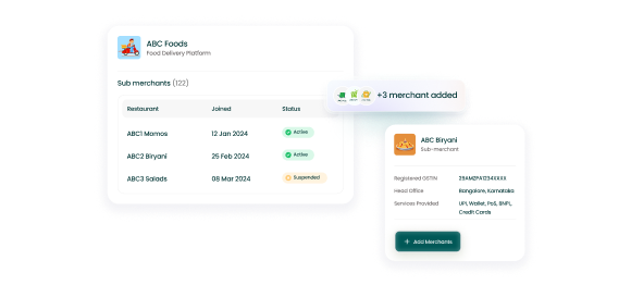 Merchant onboarding