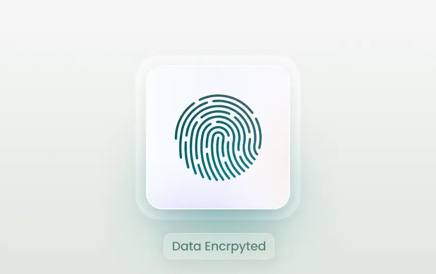 Fingerprint graphic representing SSL-encrypted data
