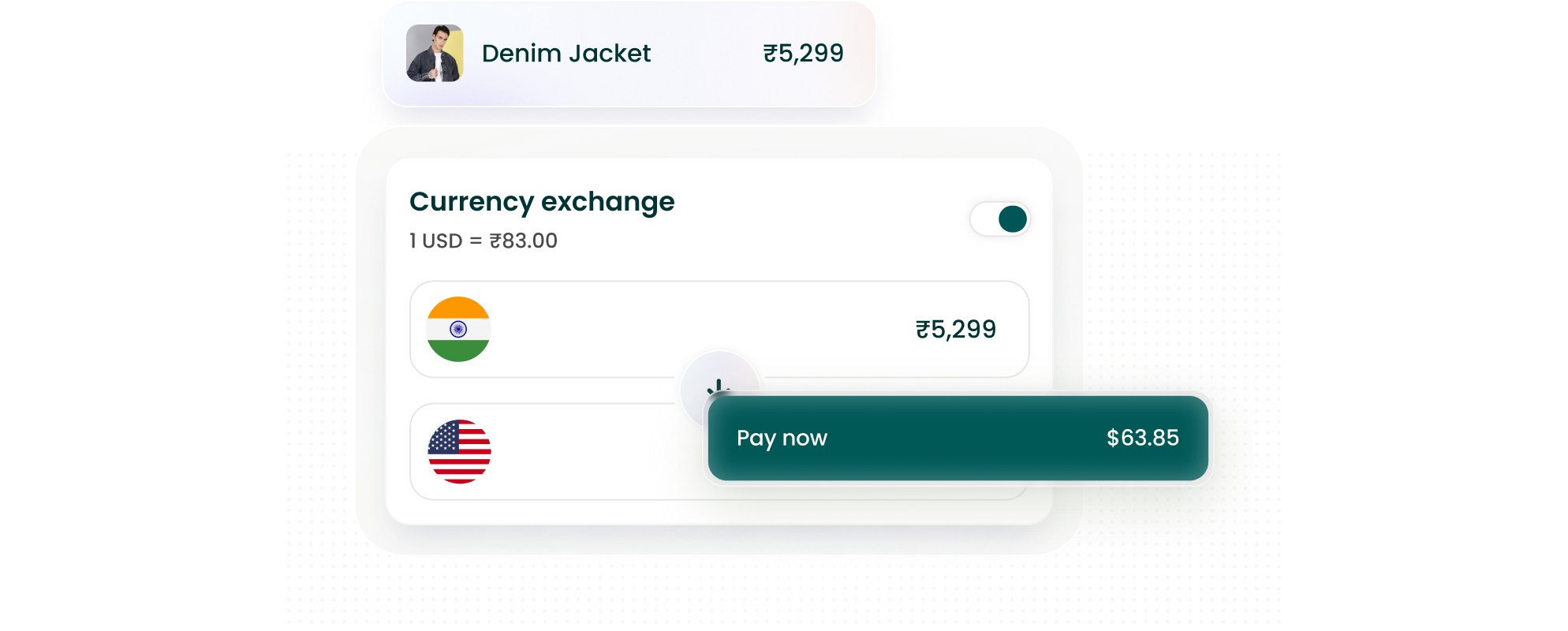 Real-time currency conversion