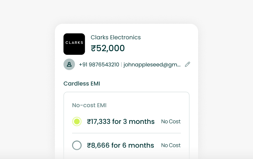 Smart financing options