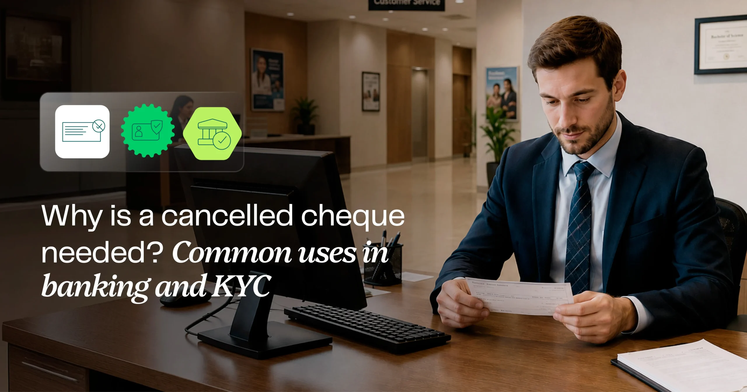 Why is a cancelled cheque needed? Common uses in banking and KYC